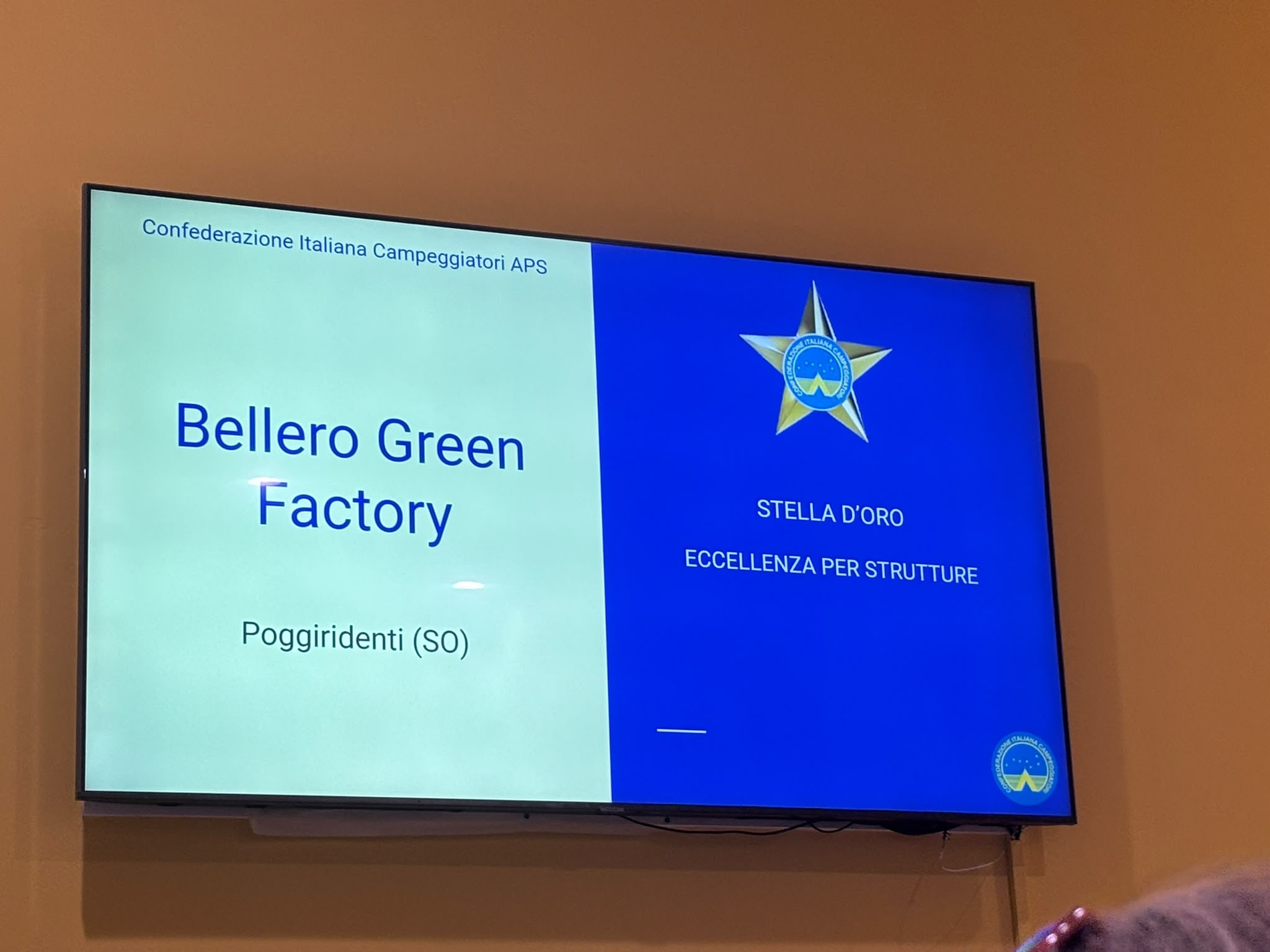 Bellero Green Factory conquista la Stella d’Oro di Eccellenza Federcampeggio