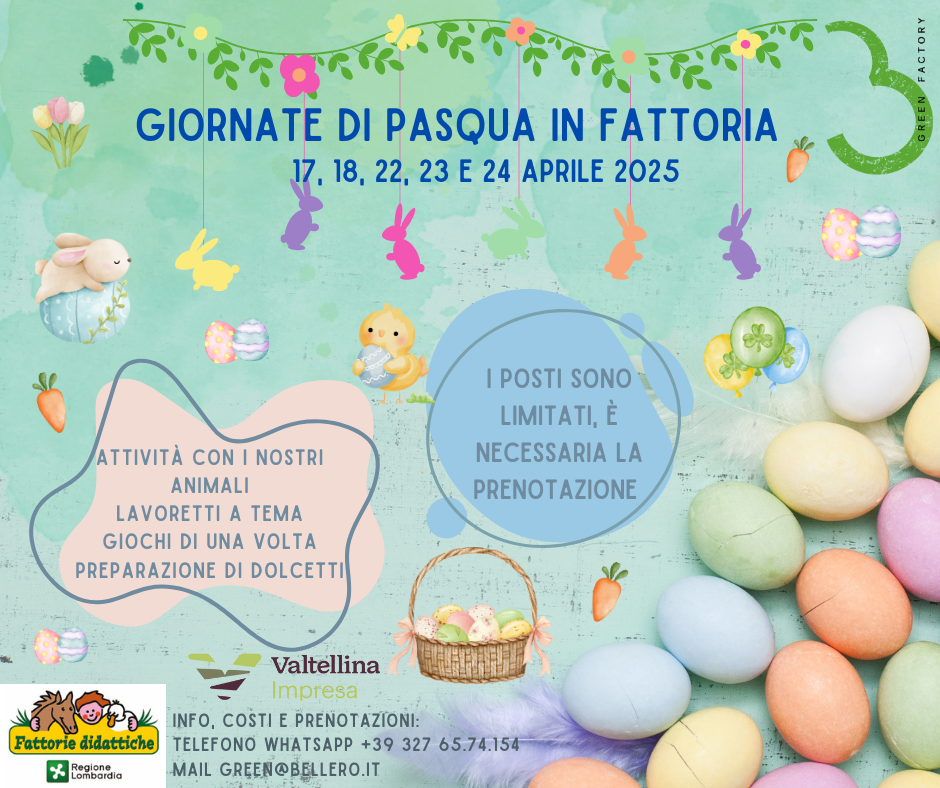 GIORNATE DI PASQUA IN FATTORIA 2025