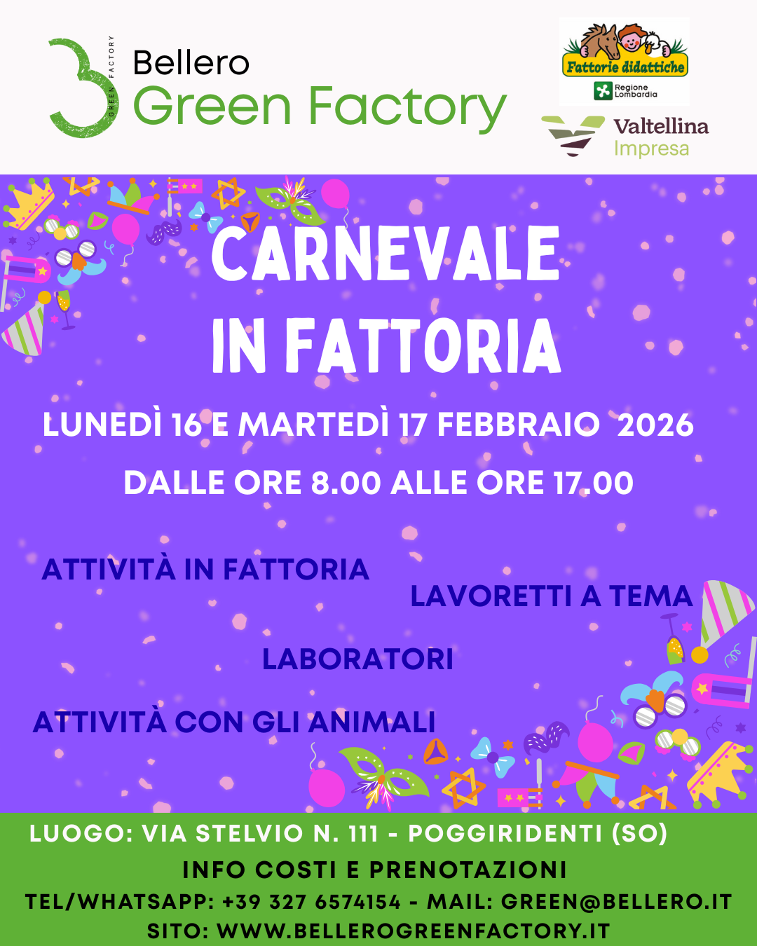 GIORNATE DI CARNEVALE 2026