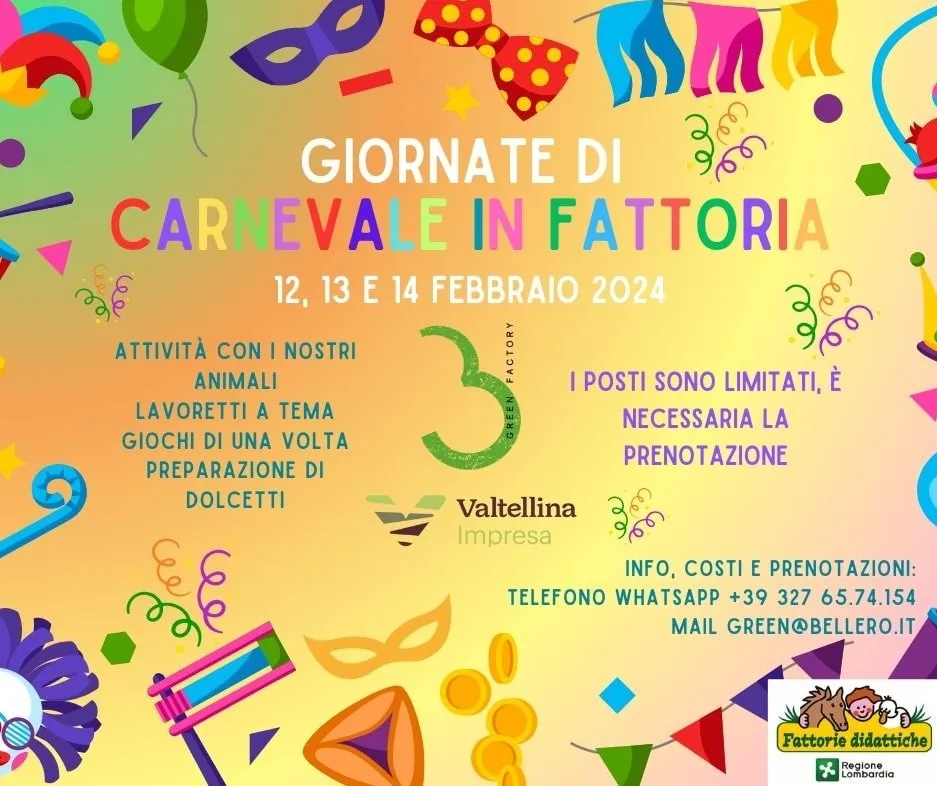Giornate di Carnevale in Fattoria